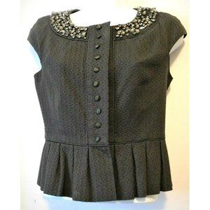 NWOT Robert Rodriguez Top Shirt Rhinestones size 4